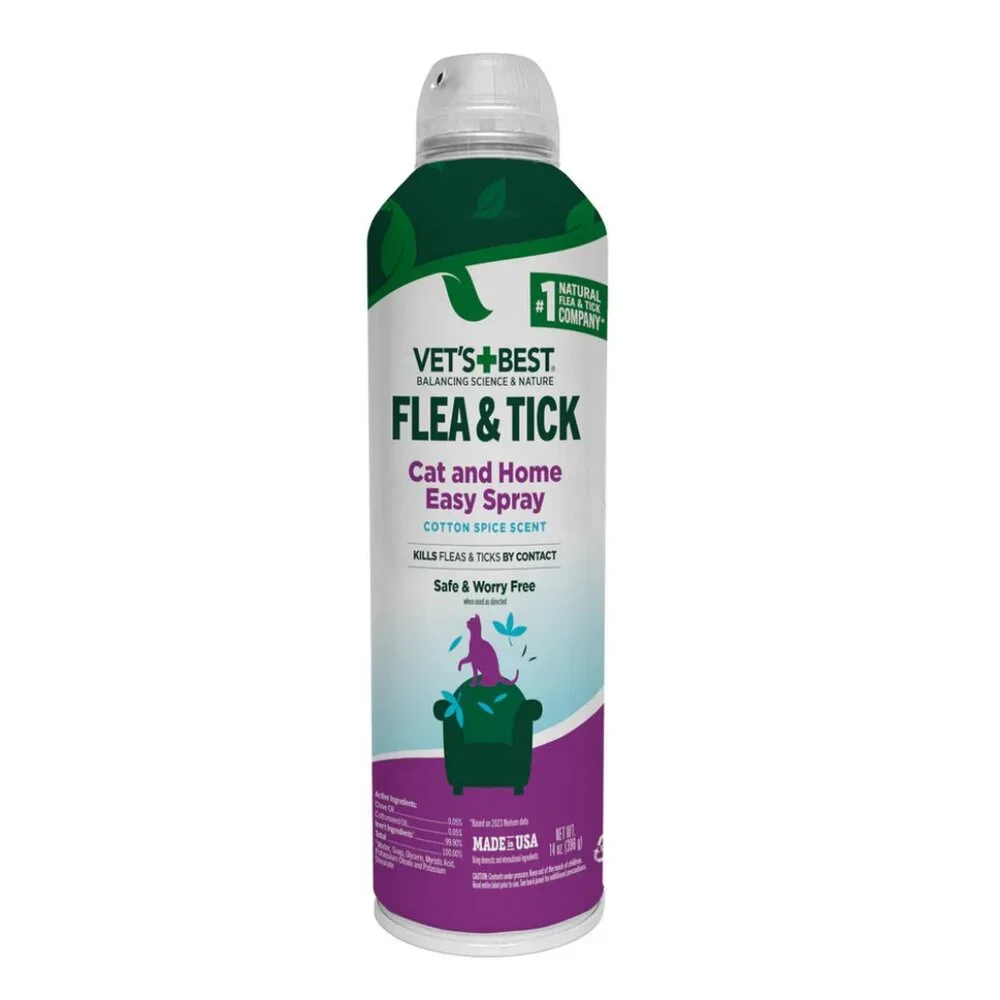 NEW! Flea and Tick Cat Easy Spray – Cotton Spice Scent
